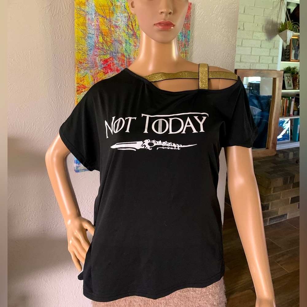 GOT top in black and gold metallic. Original GOT.